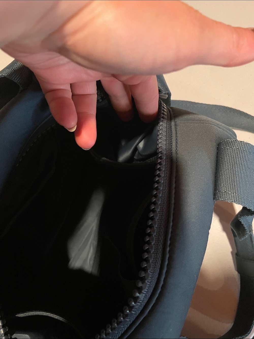 Dagne Dover Neoprene Tote in Blue - Picture 13 of 14